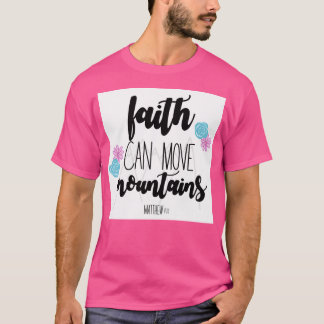 Faith Can Move Mountains Baseball  Sleeve T-Shirt