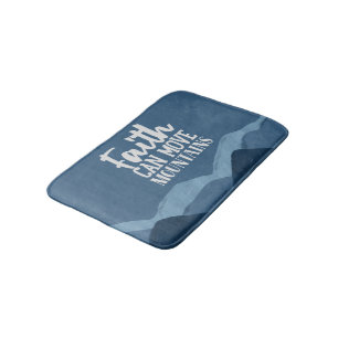 Faith Can Move Mountains Bath Mat