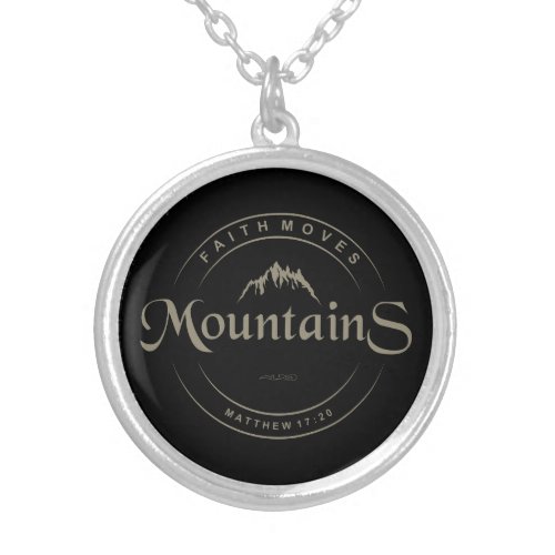 Faith can move mountains Bible Verse Necklace