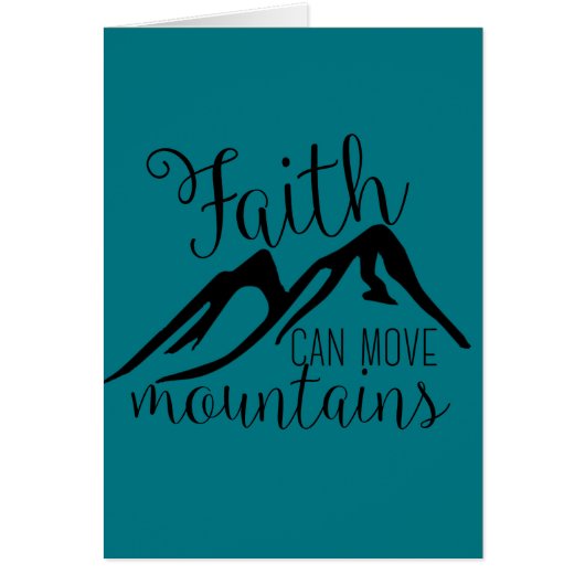 faith can move mountains cards (Front)