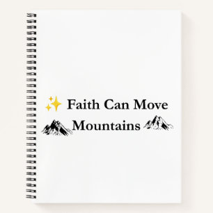 Faith Can Move Mountains Christian Prayer Notebook