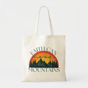 Faith Can Move Mountains Christian Tote Bag