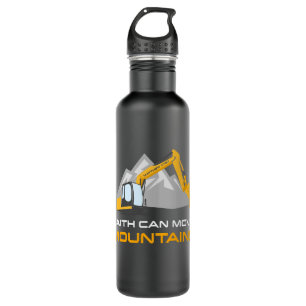 Faith Can Move Mountains – Kids & Adult Christian Stainless Steel Water Bottle