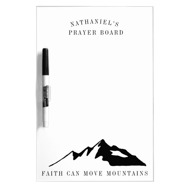 Faith Can Move Mountains Personalized Prayer Board (Front)