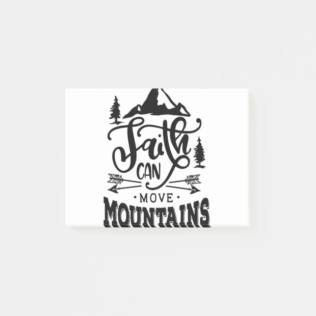Faith Can Move Mountains Post-it Notes (Front)