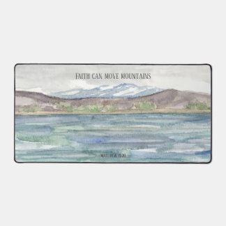 Faith Can Move Mountains Scripture Matthew 17:20 Desk Mat