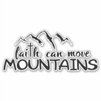 Christian Label, Faith Sticker, Scripture Label, Bible Stickers, Religious  Decal, Mountain Sticker, the God on the Mountain Label, Vinyl 