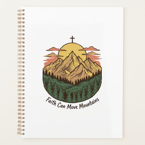 Faith Can Move Mountains Vintage Mountain Shirt (3 Planner