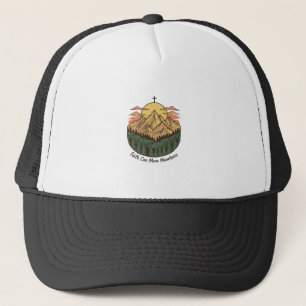 Faith Can Move Mountains Vintage Mountain Shirt (3 Trucker Hat