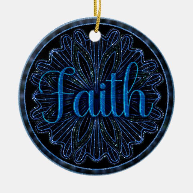 Faith Ceramic Ornament (Front)