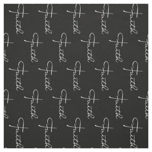 Faith Christian Bible Words Positive Inspirational Fabric