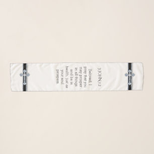 Faith Christian Cross Prosperity Scripture Scarf