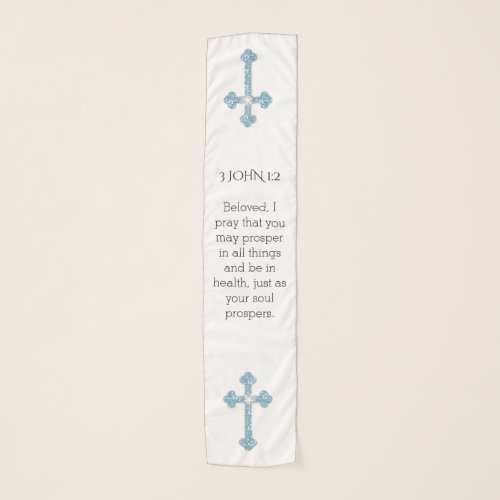 Faith Christian Cross Scripture Scarf