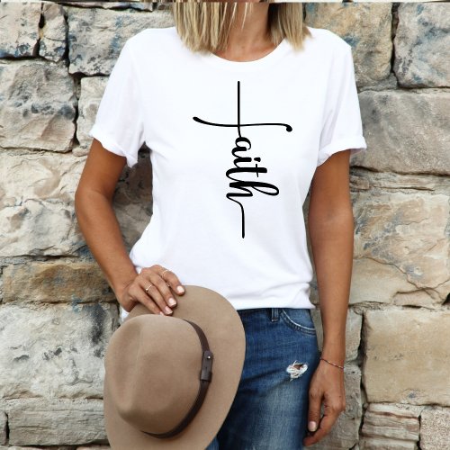 Faith Christian Cross T_Shirt