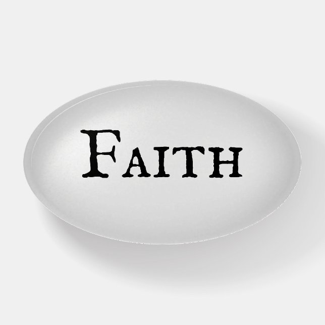 Faith Christian Prayer Rocks Paperweight (Front)