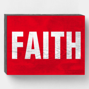 FAITH CHRISTIAN Wood Box Sign