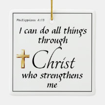 Faith Christmas ornament