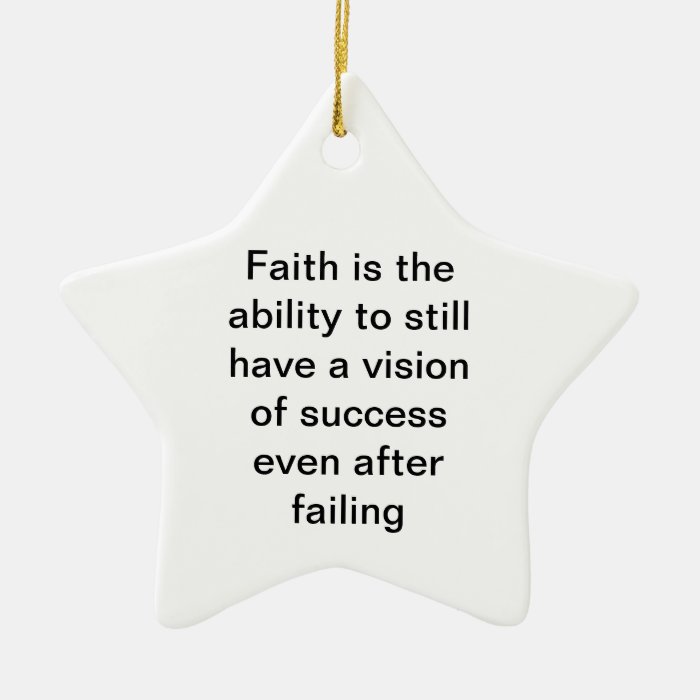 Faith Christmas Tree Ornaments