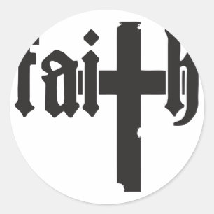 Faith Classic Round Sticker