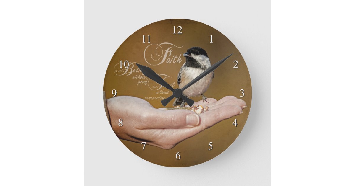 Faith Clock | Zazzle