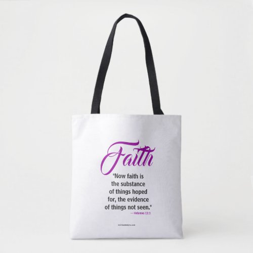 FAITH Collection Scripture Tote Bag