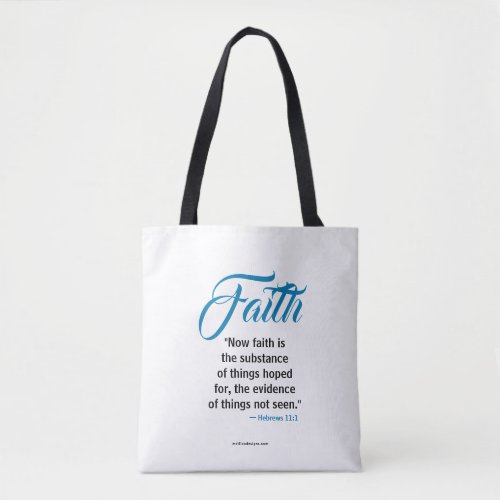 FAITH Collection Scripture Tote Bag