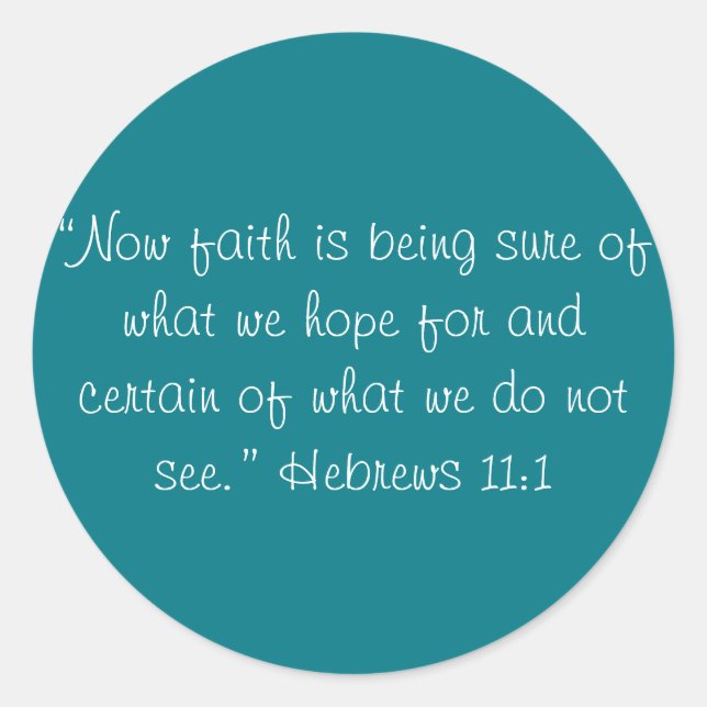 "Faith" Craft Stickers (Front)