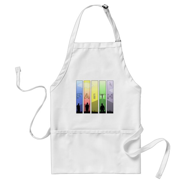 Faith Cross Adult Apron (Front)
