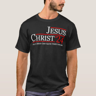 Faith Cross American Flag Christ Jesus Religious T-Shirt