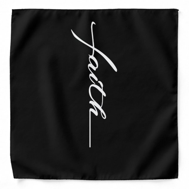 Faith Cross Bible Verse Christian Religious Bandana (Front)