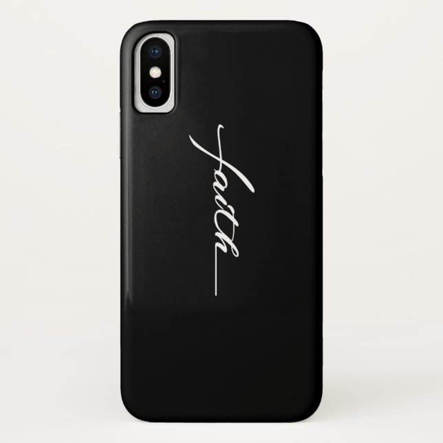 Faith Cross Bible Verse Christian Religious Case-Mate iPhone Case (Back)