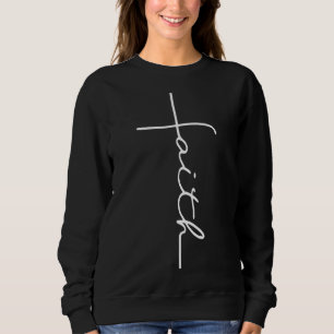 Faith Cross Christian Hooded Jesus Bible Sweatshirt