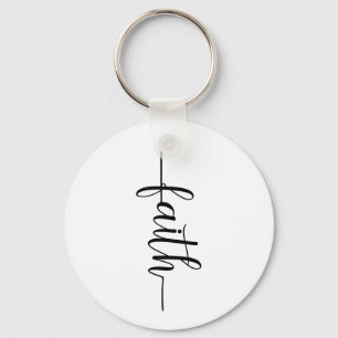 Faith Cross Christian Keychain