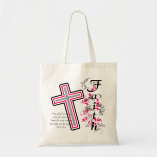 Faith Over Fear Modern Christian Tote Bag, Zazzle