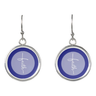 Faith Cross Drop Earrings