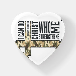 Faith Cross I Can Do All Things Christian Shirt Paperweight