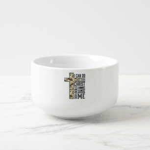 Faith Cross I Can Do All Things Christian Shirt Soup Mug