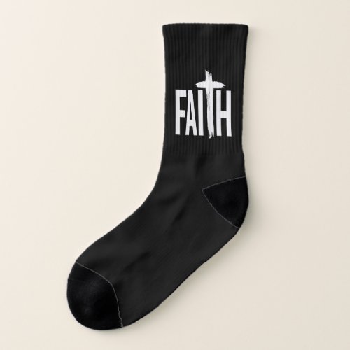 Faith Cross Jesus Bible Socks