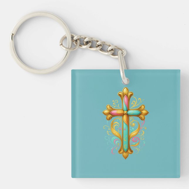 Faith Cross Keychain (Front)