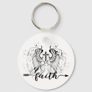 Faith cross keychain