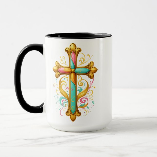 Faith Cross  Mug (Left)