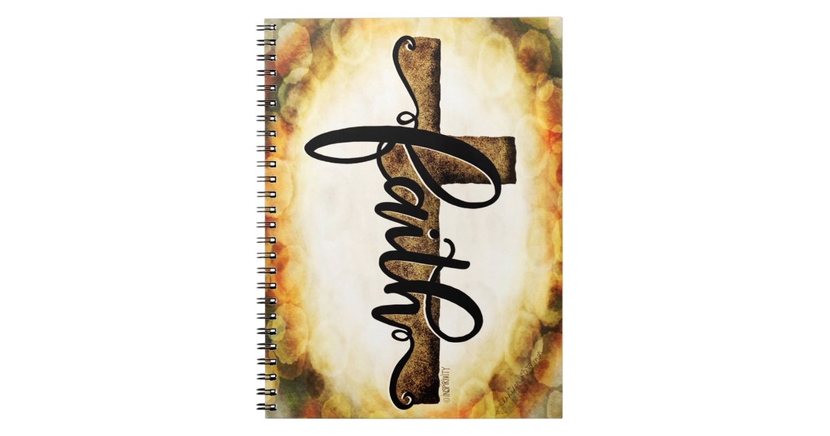 Faith Cross Pretty Modern Inspirivity Notebook | Zazzle