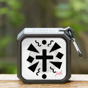 Faith Cross Spiritual White Bluetooth Speaker