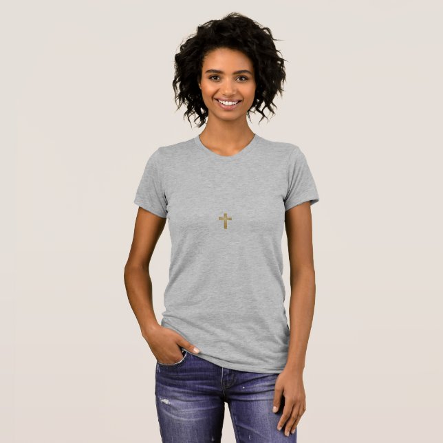 Faith Cross Teens Adults Shirts-Tops--XS-XL T-Shirt (Front Full)