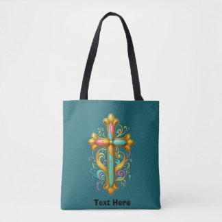 Faith Cross Tote Bag