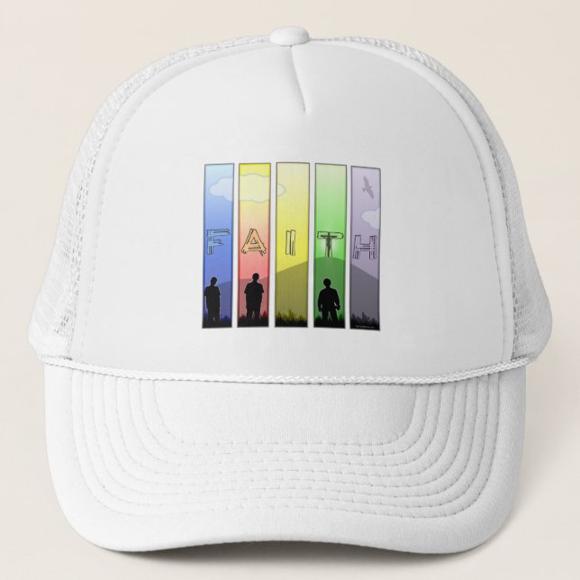 Faith Cross Trucker Hat (Front)