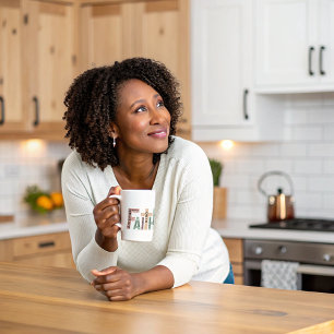 Faith Cute Colorful Bible Verses Typography Quote Coffee Mug