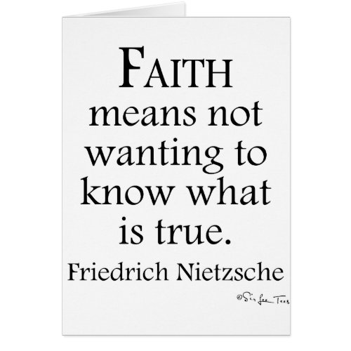Faith Defined By Nietzsche
