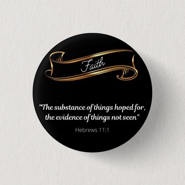 Faith Definition Button (Front)