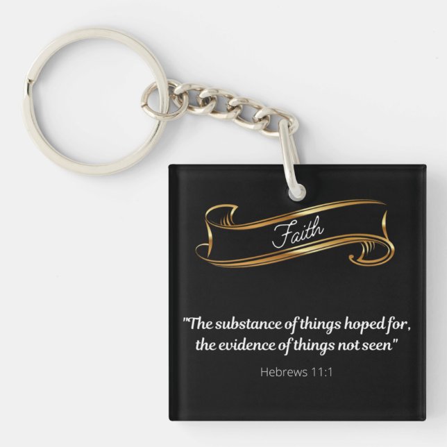 Faith   Definition  Keychain (Front)